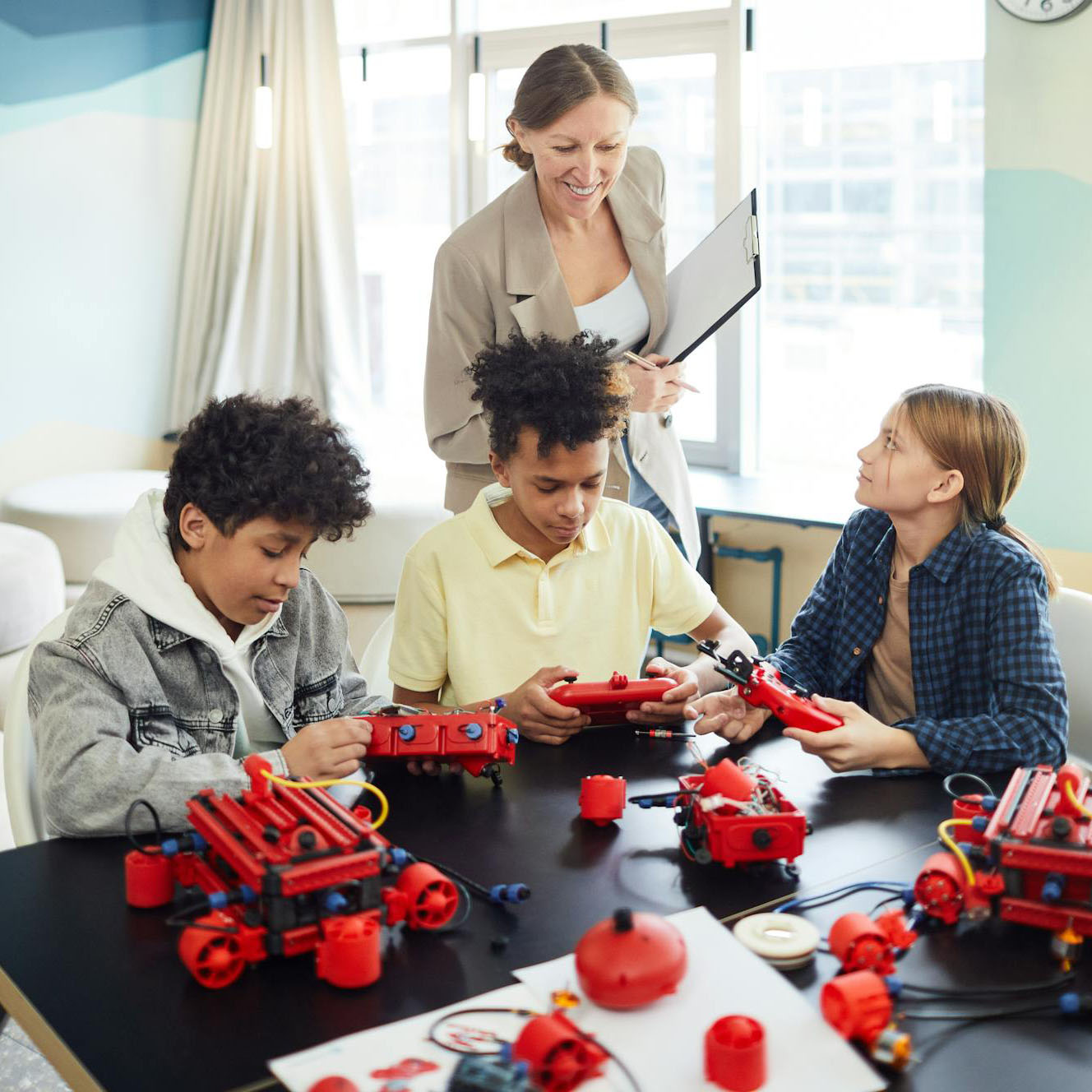 children-engaging-in-a-hands-on-stem-robotics